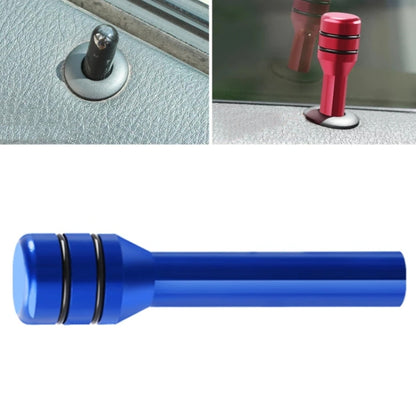 Car door safety latch pin with black base and red cap