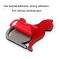 Red cat scratch-blocking car sticker with gray backing