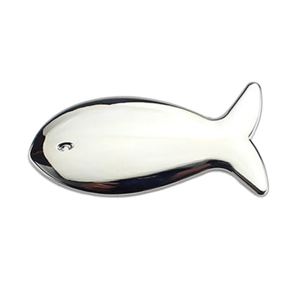 Fish-Shaped Car Metal Stickers Car Body Tail Marker Decorative Decals, Fish-Shaped