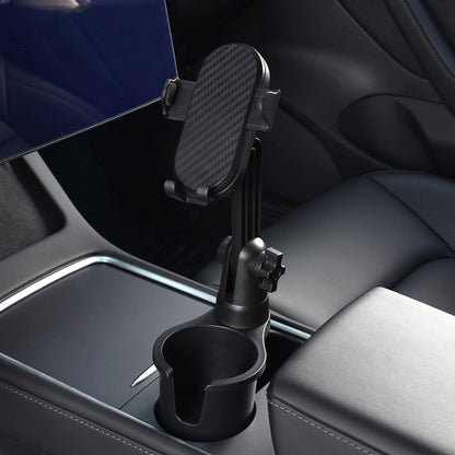 Car Centre Navigation Mobile Phone Holder 360 Rotating Water Cup Holder, Small, Large