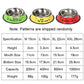 Four sizes of stainless steel pet food bowls with anti-slip bases: M to XXL.