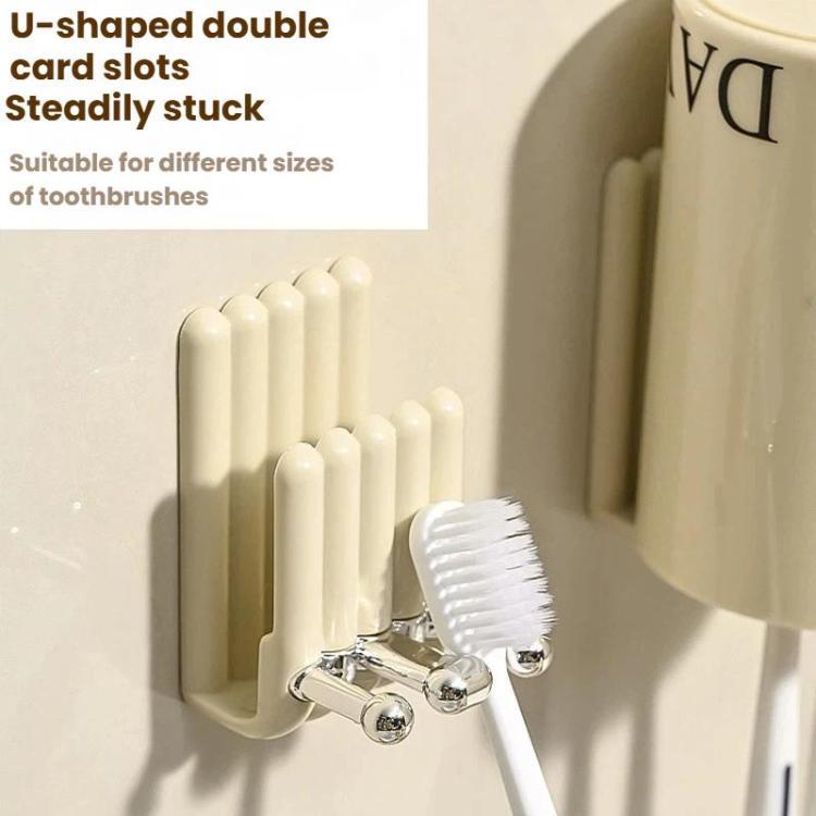 Electric Toothbrush Holder Minimalist Wall-Mounted Toothbrush Mouthwash Cup Hanging Storage Rack