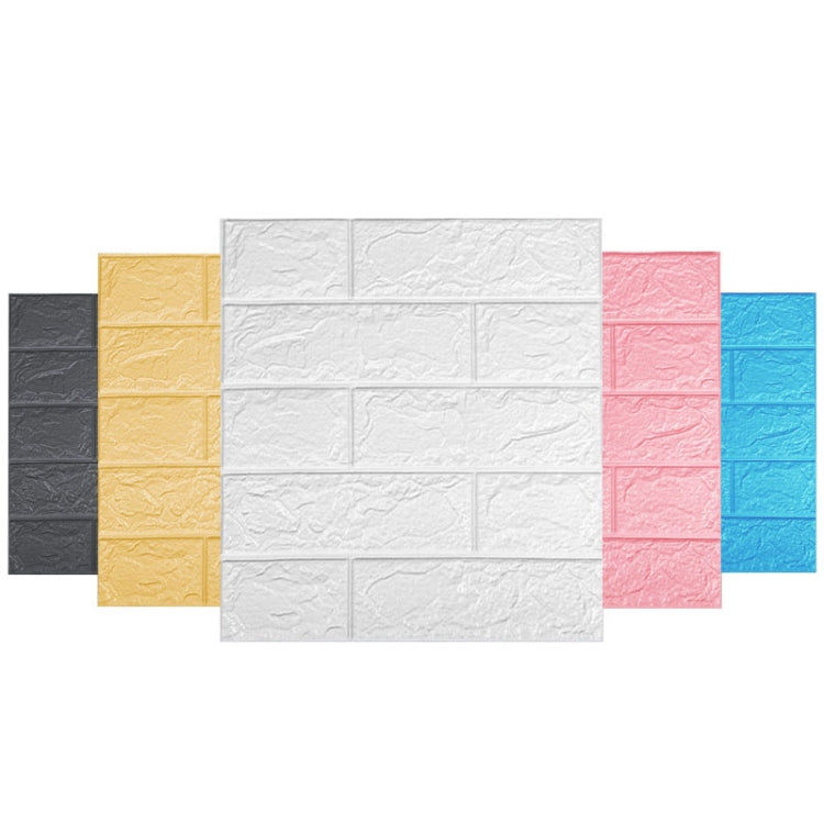35x38.5cm 3D Self-Stick Wallpaper Soft Wrapping Waterproof Wall Sticker, 3mm Thickness, 5mm Thickness