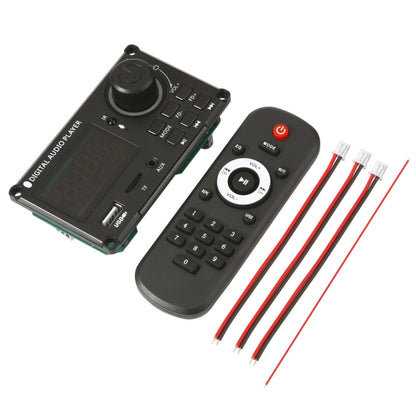 100W 12V TPA3116 Color Screen Power Amplifier Bluetooth Decoder Board With Recording Call, Silicone Remote Control, Small Silicone Remote Control, Small Remote Control