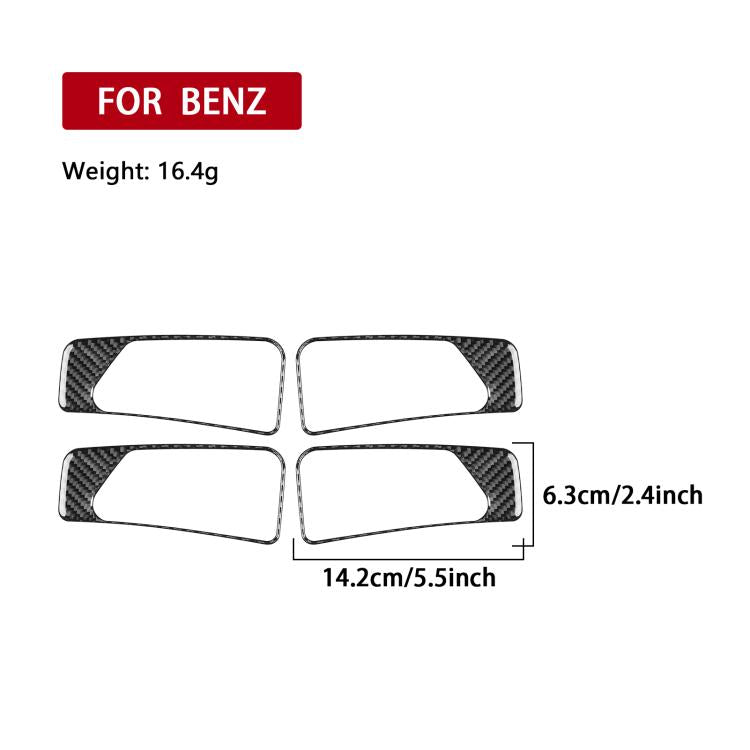 For Mercedes-Benz G-Class W463 4pcs /Set Interior Door Handle Sticker