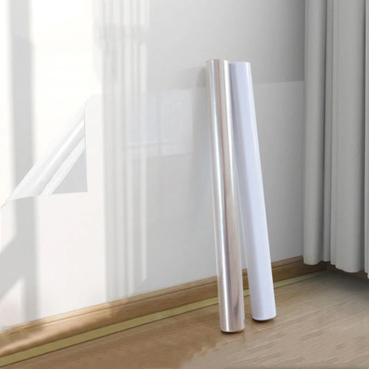 Latex Paint Wall Decoration Static Stickers Children Room Home Self-adhesive Wall Stickers Static Wall Protection Film, 45cmx5m