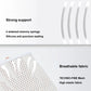Breathable mesh knee pad with anti-puncture sealing and strong support springs