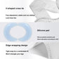 White knee pad with silicone patella protective pad and edge-wrapping cross-tie