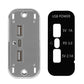 12/24V USB+Type-C Car, RV, Boat Mobile Phone Charger Modification, Silver 2.1A+1A+PD3.0
