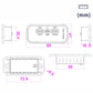 12/24V USB+Type-C Car, RV, Boat Mobile Phone Charger Modification, Silver 2.1A+1A+PD3.0