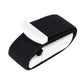 Black elastic snap tourniquet band with white buckle clip and looped end.