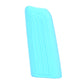 Light blue silicone handbrake handle cover sleeve with wavy embossed grip texture.