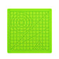Green silicone 3D drawing template mat with grid lines, circle guide, and ruler marks