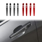 Mixed door handle sticker set: black and red carbon-fiber 4-piece strip set