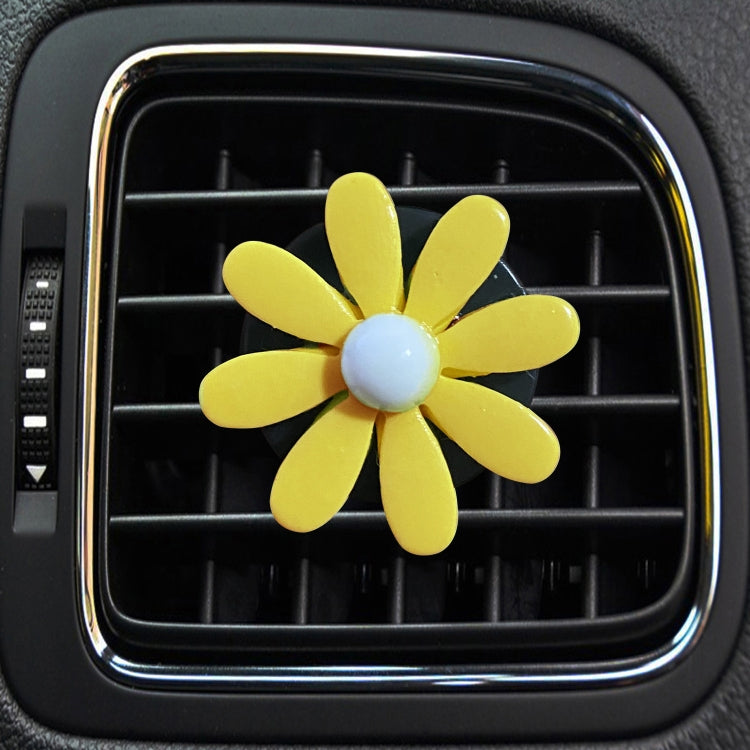 Colorful Daisy Car Decorative Air Vent Aromatherapy Clip, Blue, Pink, White, Yellow
