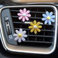 Colorful Daisy Car Decorative Air Vent Aromatherapy Clip, Blue, Pink, White, Yellow
