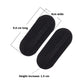 Pair of black sponge hairpins with oval pad design