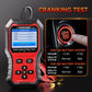 KONNWEI 2-in-1 car relay tester with red LCD screen and test buttons