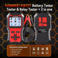 KONNWEI 2-in-1 battery tester and relay tester with clamp leads and LCD