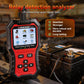 KONNWEI car relay tester with red interface screen and test leads