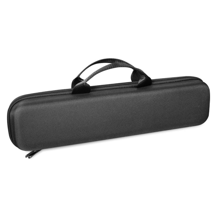 Black storage bag with top carry handle and zipper for Dyson Airstrait HT01.
