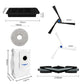 Assorted vacuum accessories set with roller brush, side brushes, mop, filter, and dust bag