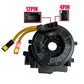 Clock spring coil assembly showing 12-pin and 4-pin connector ends