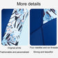 Blue wetsuit with printed chest panel and stitched seam detailing