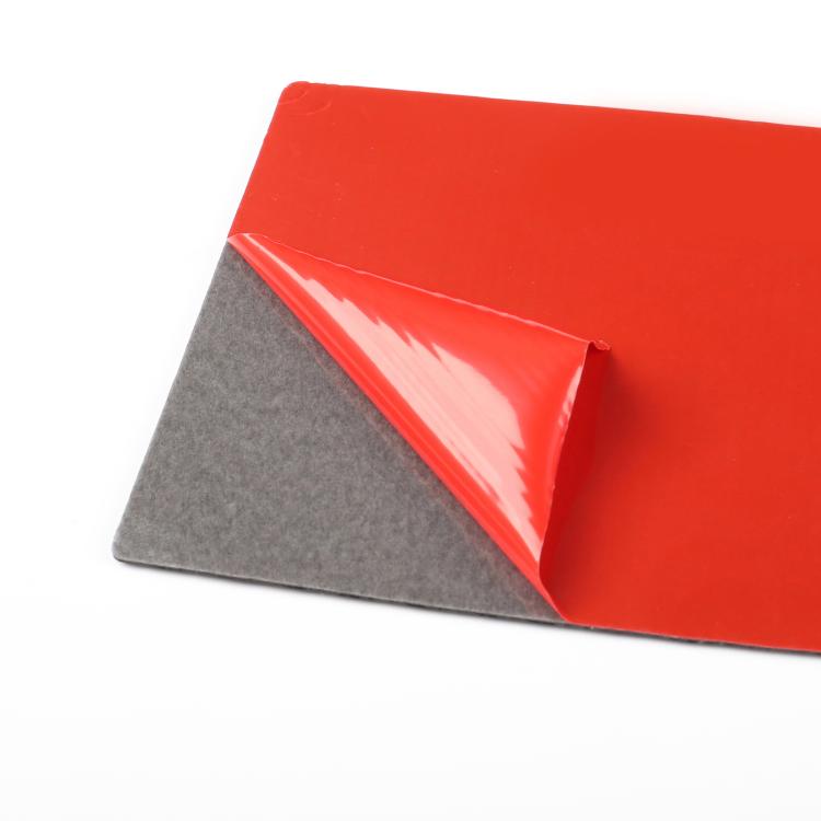 Red backing sheet for carbon-fiber look rear center decoration stickers