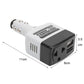 Car power inverter adapter with USB port, 11cm x 6cm x 3.5cm, white/black