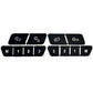 For Mercedes Benz W204/C300 2007-2014 Inner Door Switch Button Repair Sticker