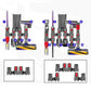 For Dyson V7 V8 V10 V11 V12 V15 Vacuum Cleaner Storage Rack Extension Bracket, 1pair