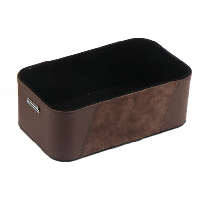 Car Multifunctional Dashboard Armrest Box Water Cup Storage Box, Large Black, Large Brown, Small Black, Small Brown