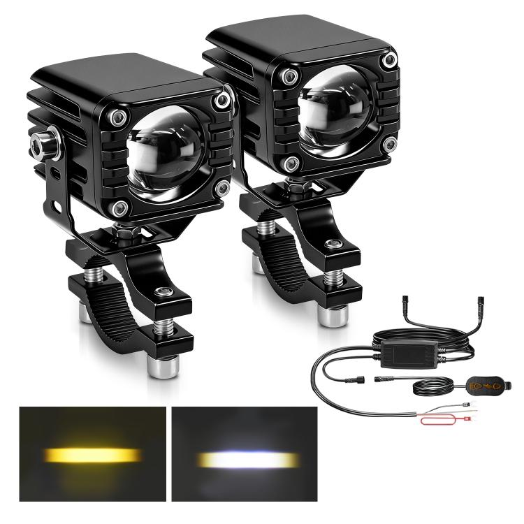 40W Motorcycle Wired Switch Integrated Waterproof Spotlight