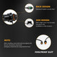 40W Motorcycle Wired Switch Integrated Waterproof Spotlight