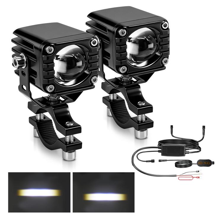 40W Motorcycle Wired Switch Integrated Waterproof Spotlight