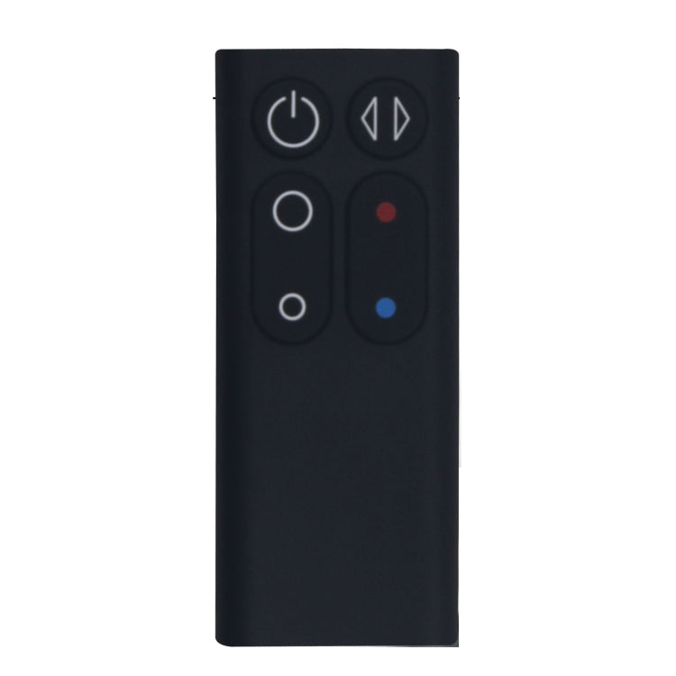Black replacement remote control with power and four control buttons, red/blue LEDs