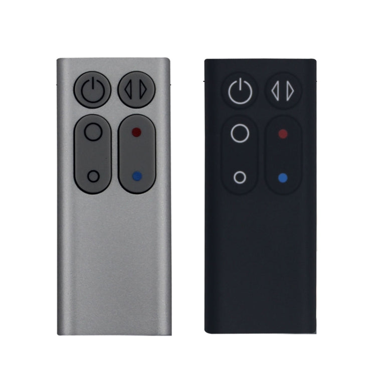 Two replacement remote controls: silver and black, each with four control buttons