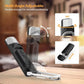 Adjustable clip-on book light with multi-angle neck and detachable arm