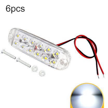 White LED flashing warning light bar with red and black wiring and mounting screws