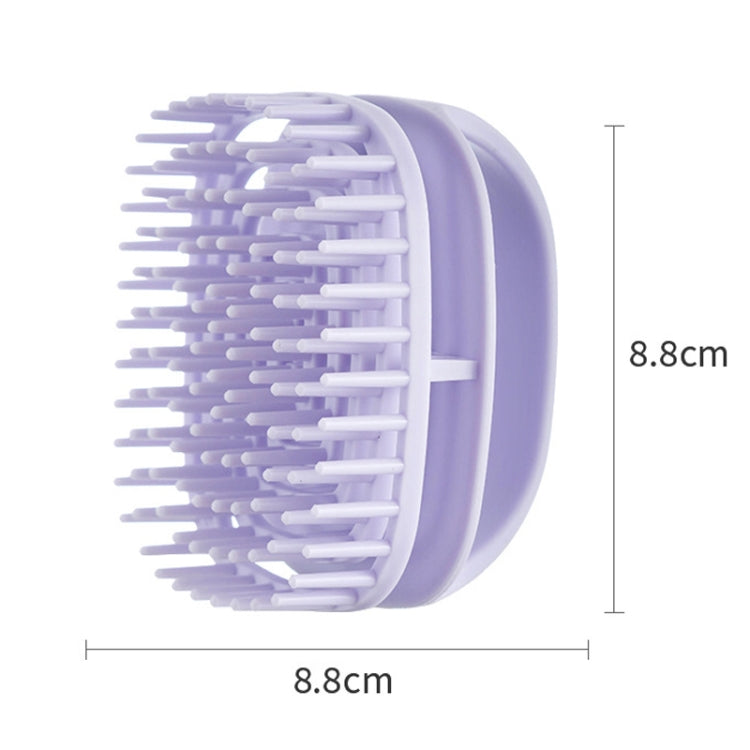 Silicone Shampoo Brush Clean Scalp Massage Brush Wet And Dry Handheld Shampoo Comb