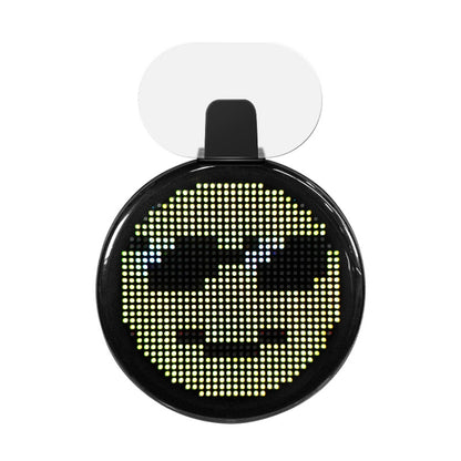 HI.GROOM Car LED Customized Pixel Emoticon Lights Bluetooth Remote Control Interactive AI Screen, No Remote Control, With Remote Control