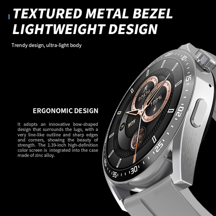 Silver HW28 smartwatch close-up showing its textured metal bezel and side button