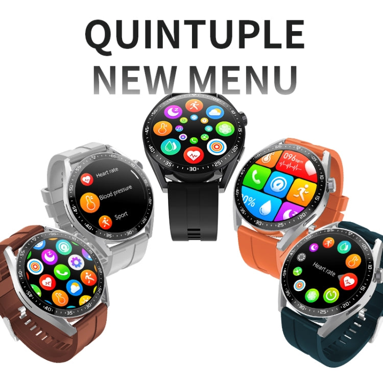 HW28 smartwatch lineup with round app displays and black, gray, orange, brown, and teal bands.
