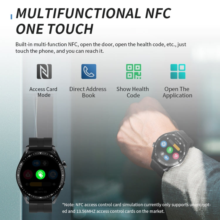 Black HW28 smartwatch displaying app icons, with a wrist view showing its touchscreen.