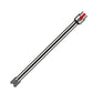 Black metal extension pole with straight pipe and red/metal connector end