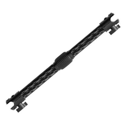 Telescopic carbon fiber car phone mount extension arm with swivel connectors