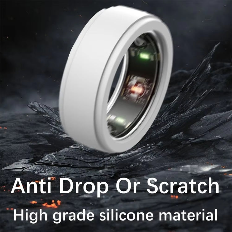For Samsung Galaxy Ring / Oura Ring Silicone Solid Color Cover Scratch Resistant Case, S, M