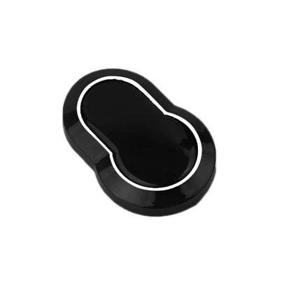 Black electroplated car seat back sundries hook, oval glossy surface