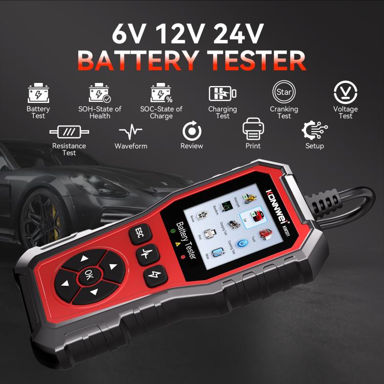 KONNWEI Automotive OBD2 Fault Diagnostic Tool Engine Code Reader 13 Languages, KW331